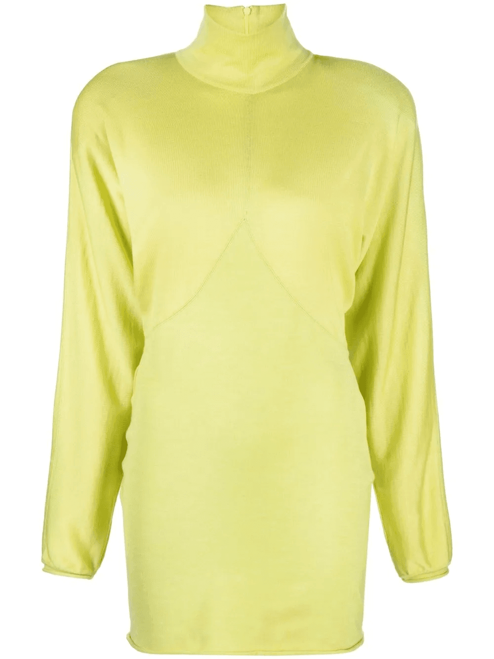 draped-sleeve knitted dress - Image 1