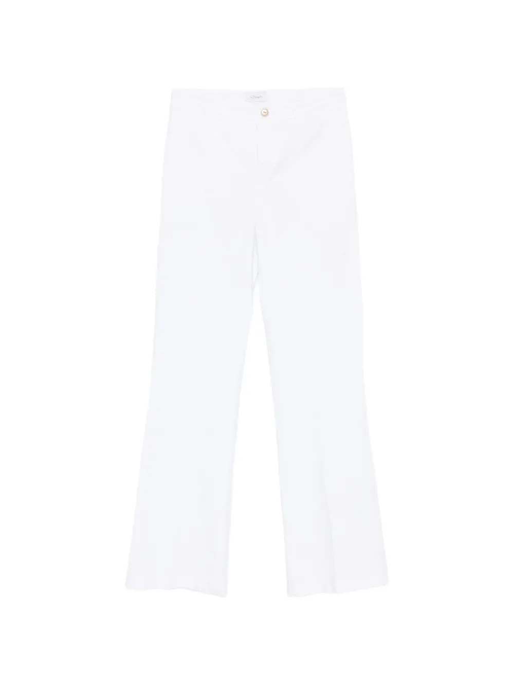 Thea white straight trousers - Image 1