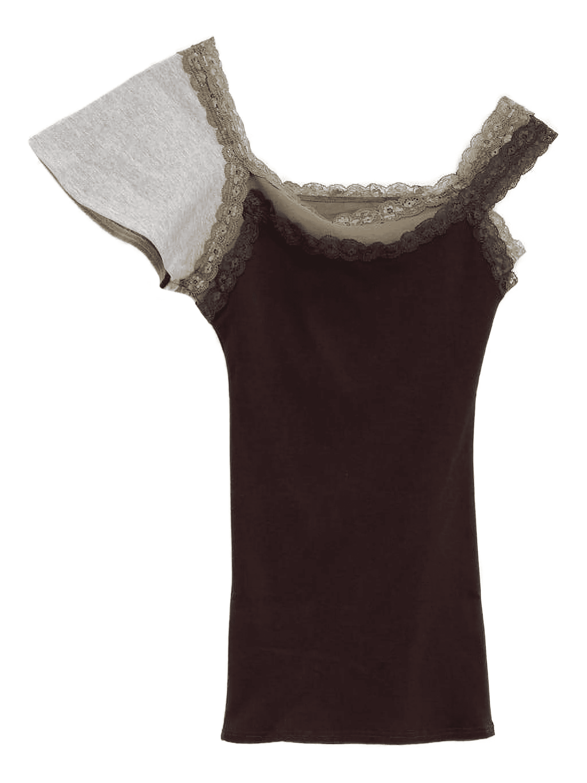 lace-trim top - Image 1