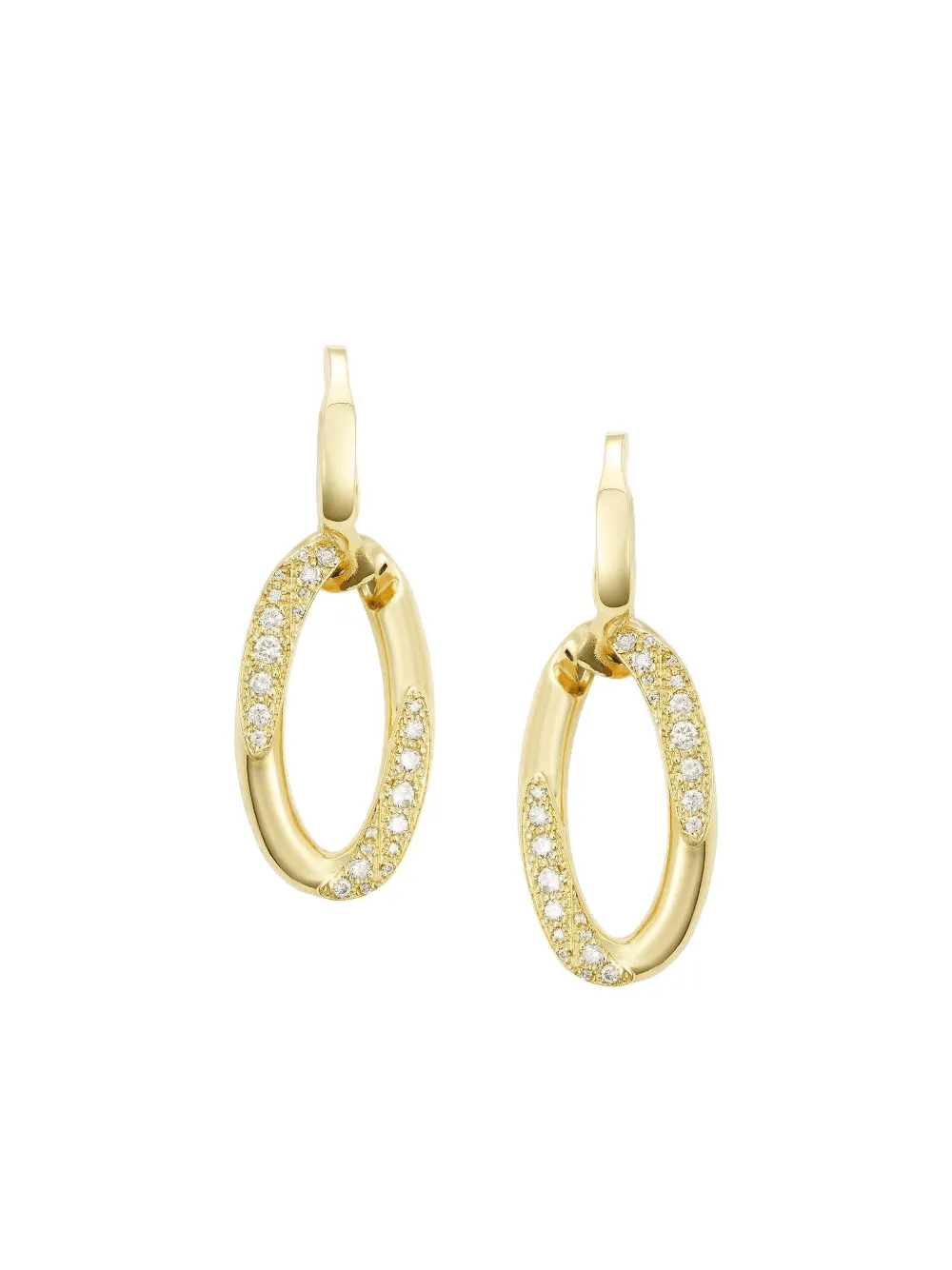 18K yellow gold Blink diamond earrings - Image 1