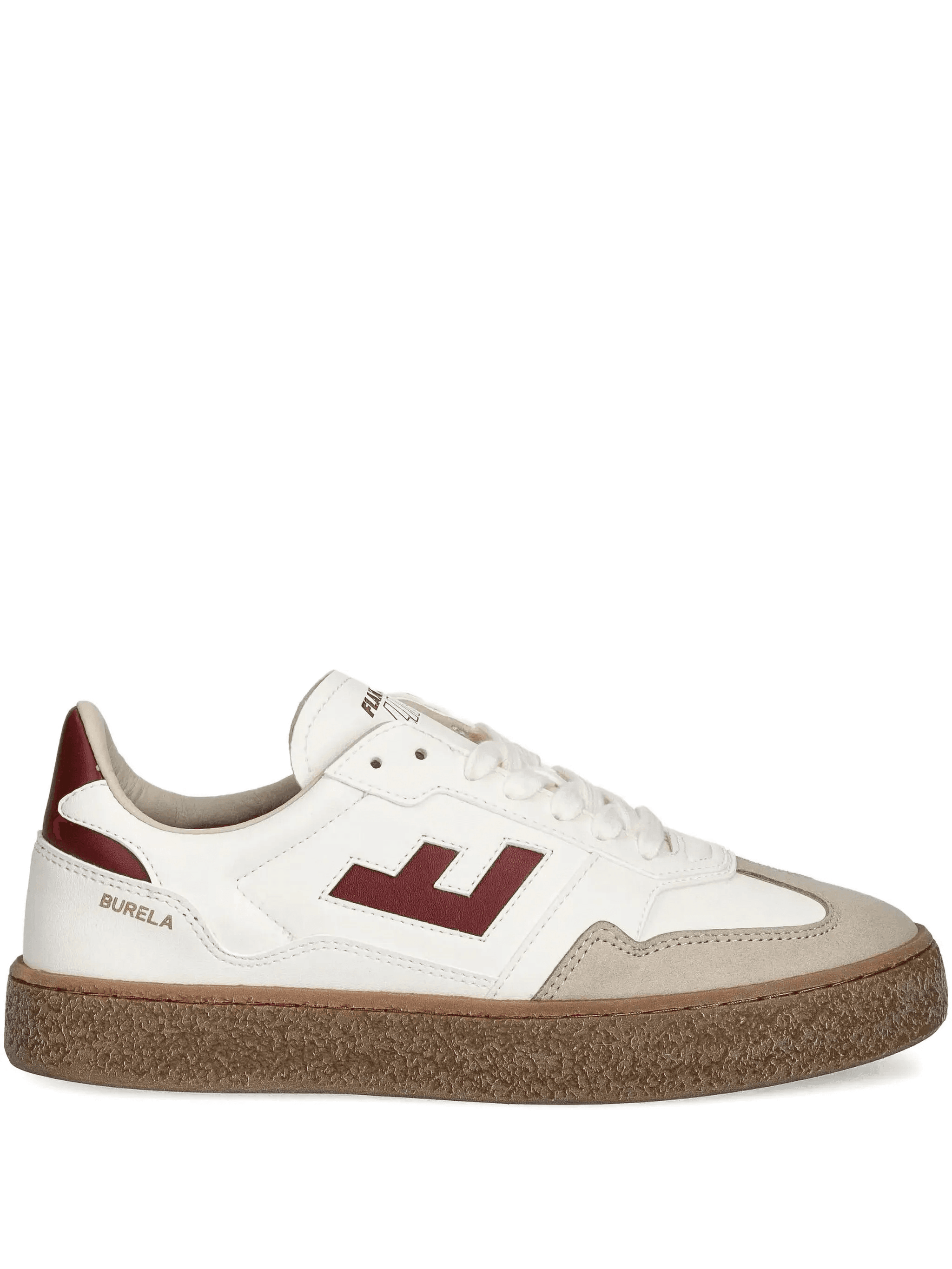 Burela logo-detail leather sneakers - Image 1
