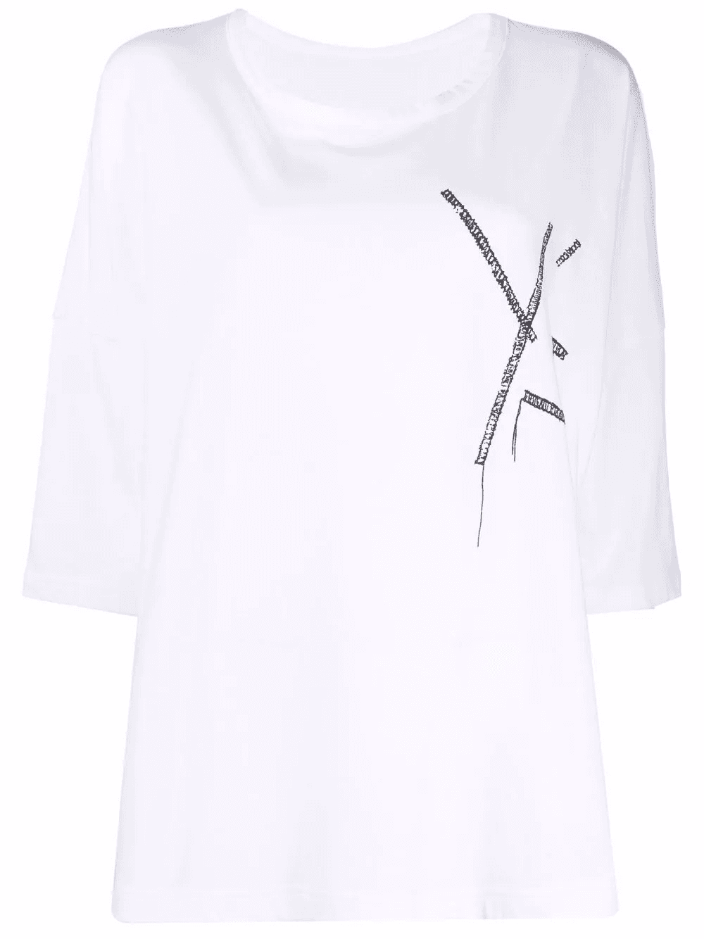 stitched logo T-shirt - Image 1