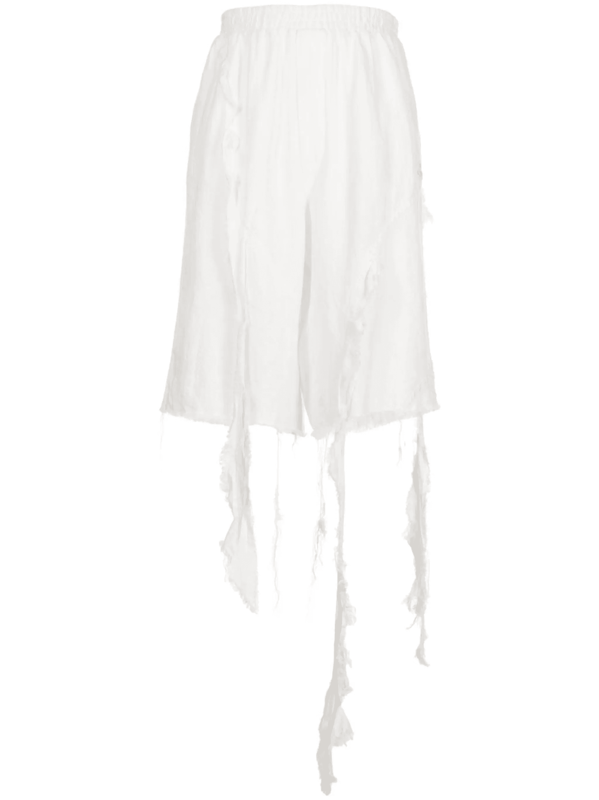 frayed-hem knee-length shorts - Image 1