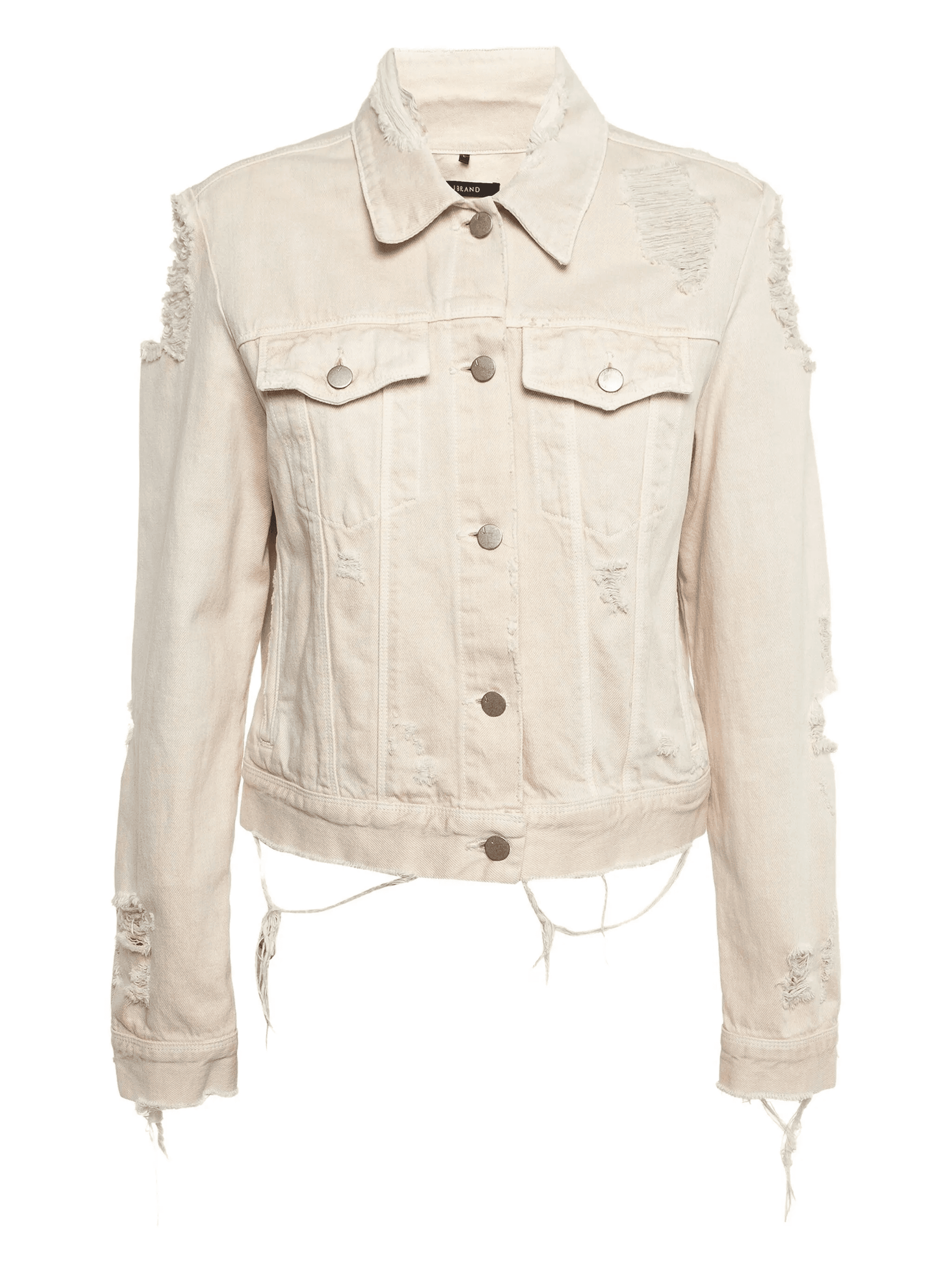 distressed denim jacket - Image 1