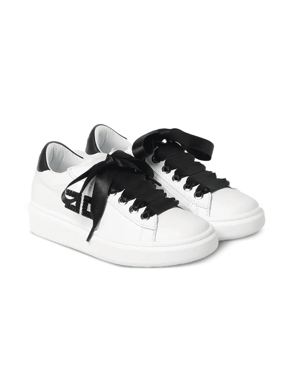 leather lace-up sneakers - Image 1