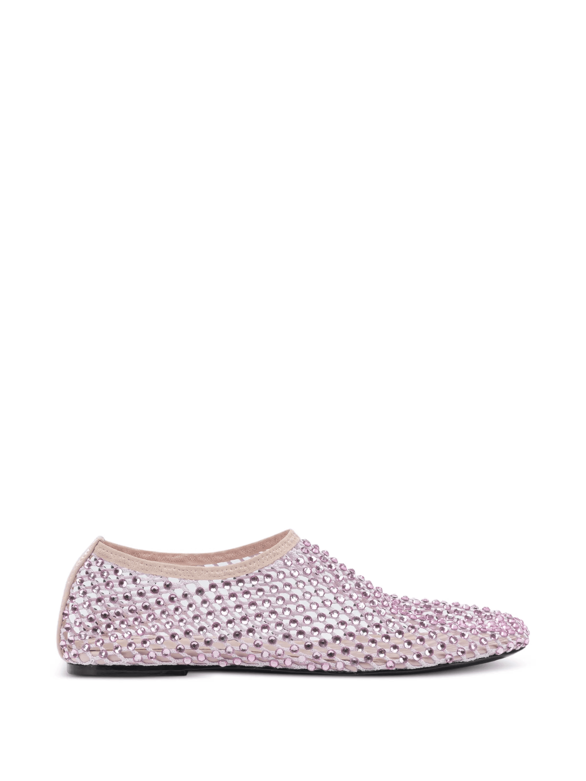 mesh embellished ballet flats - Image 1
