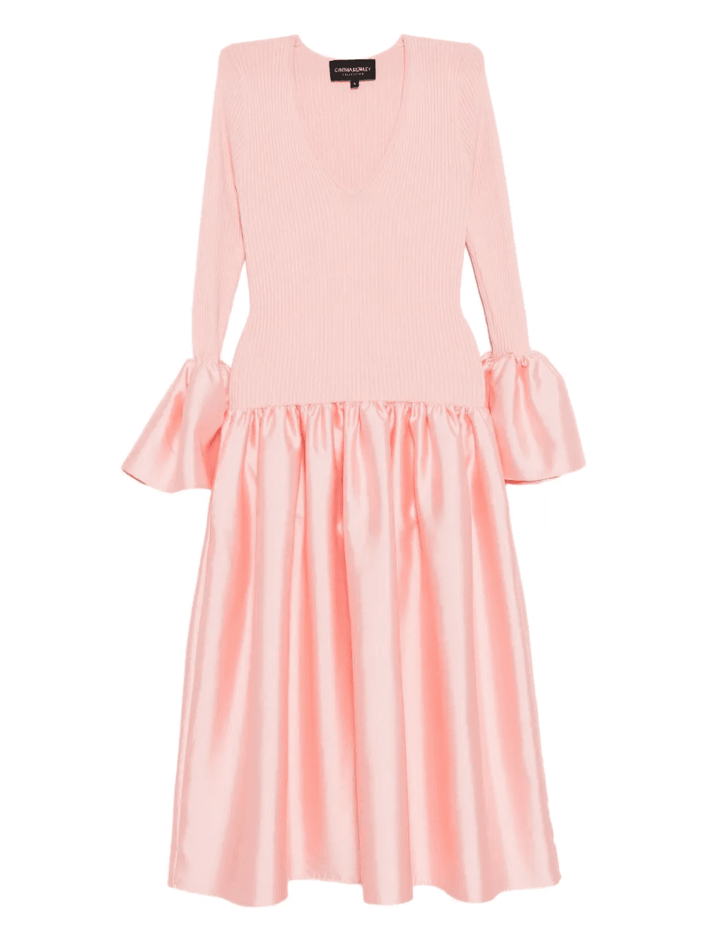 flared-sleeves dress - Image 1