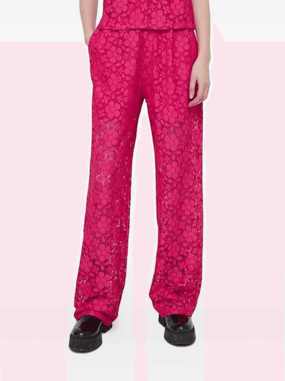 floral-lace trousers - Image 1