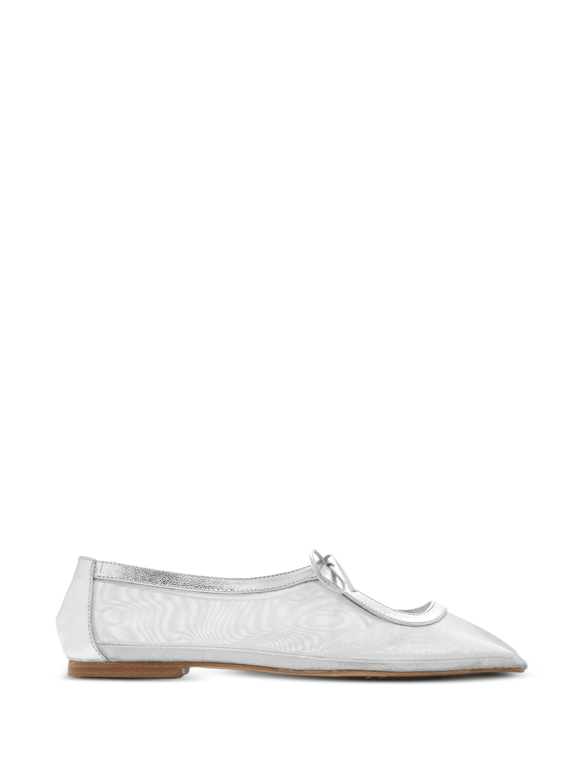 tie square ballet flats - Image 1
