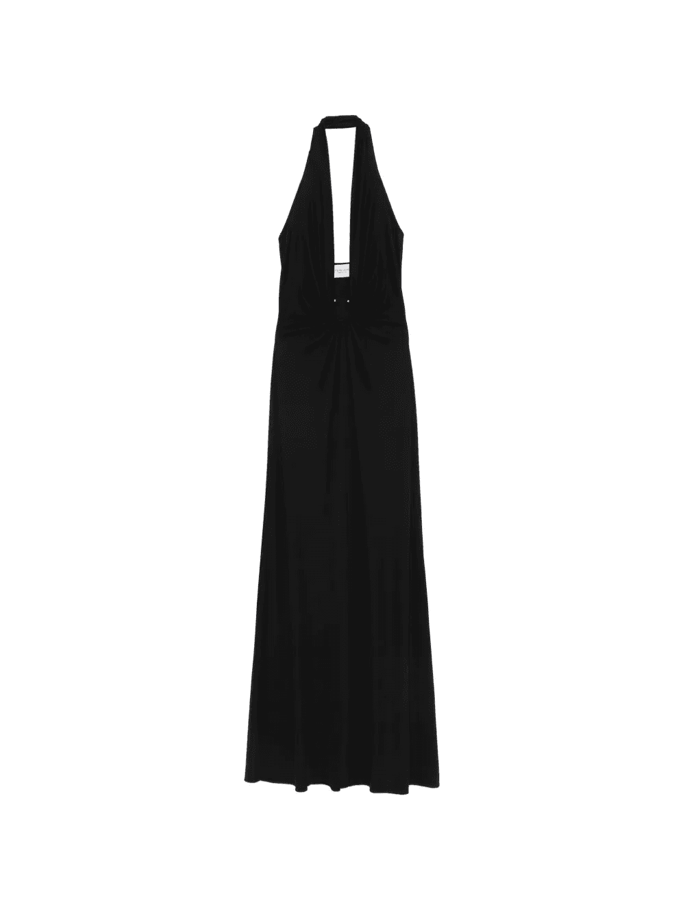 halter-neck ring-detail maxi dress - Image 1