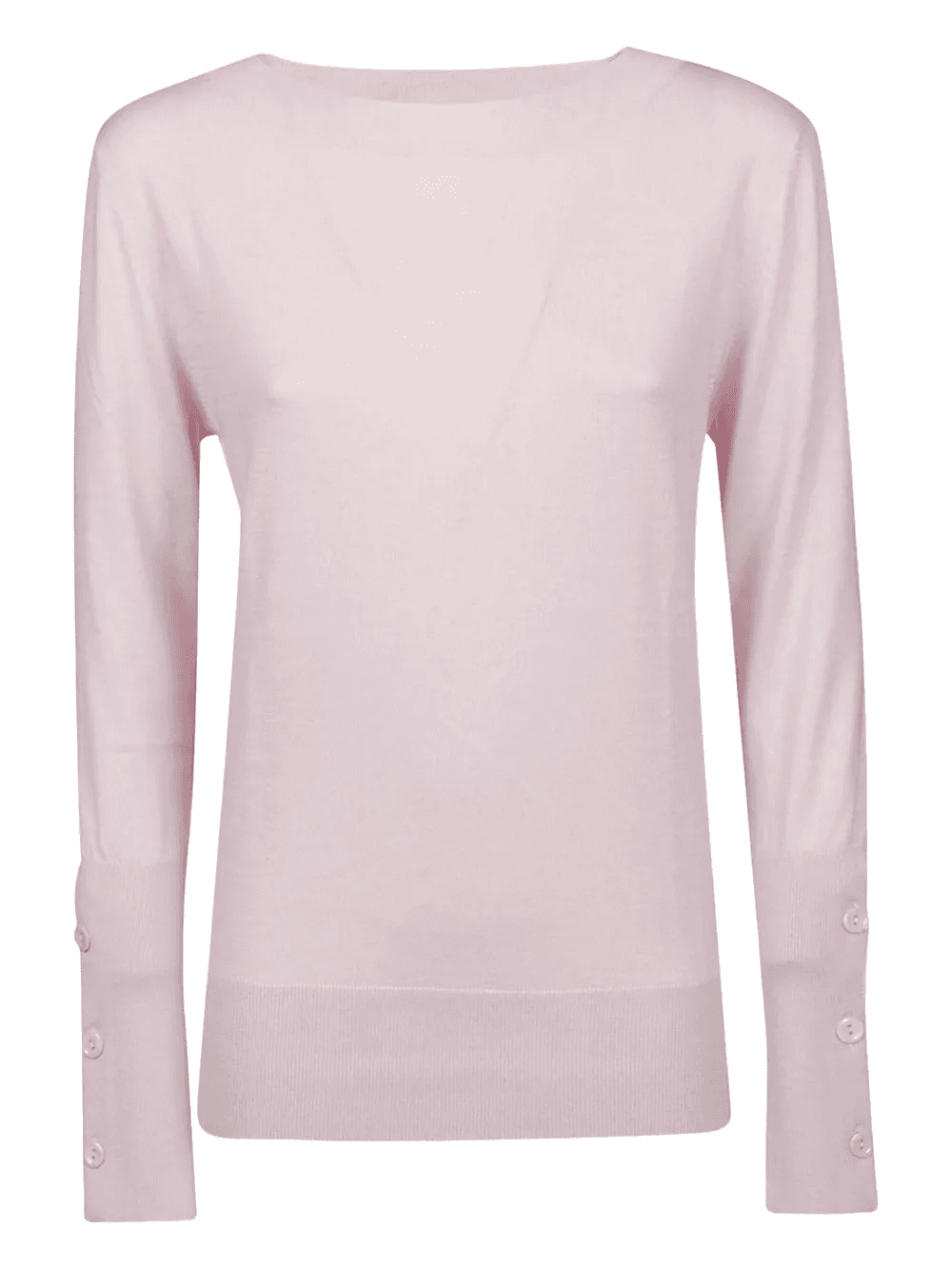 button-cuff silk sweater - Image 1