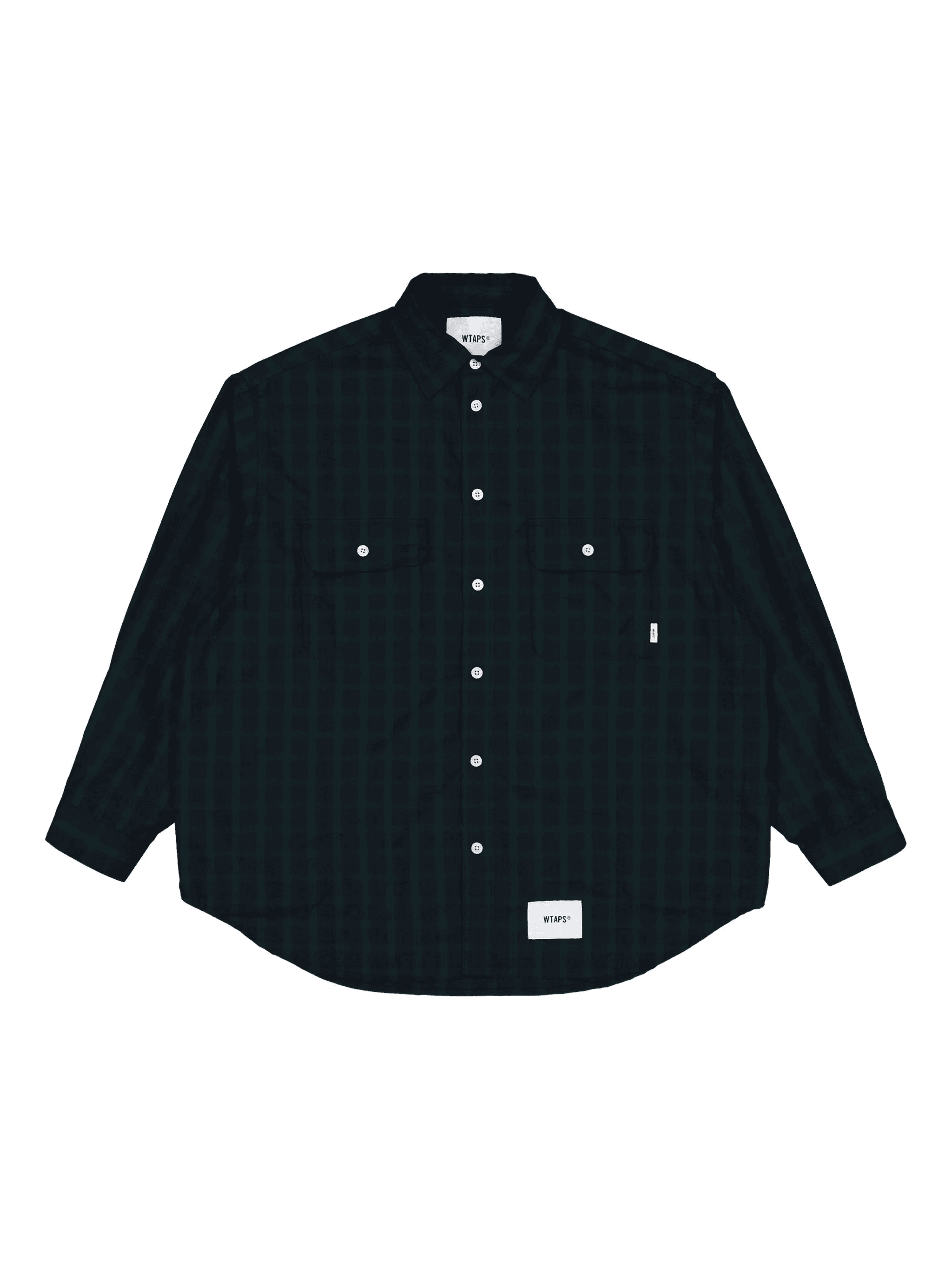 pocket-detail plaid shirt - Image 1