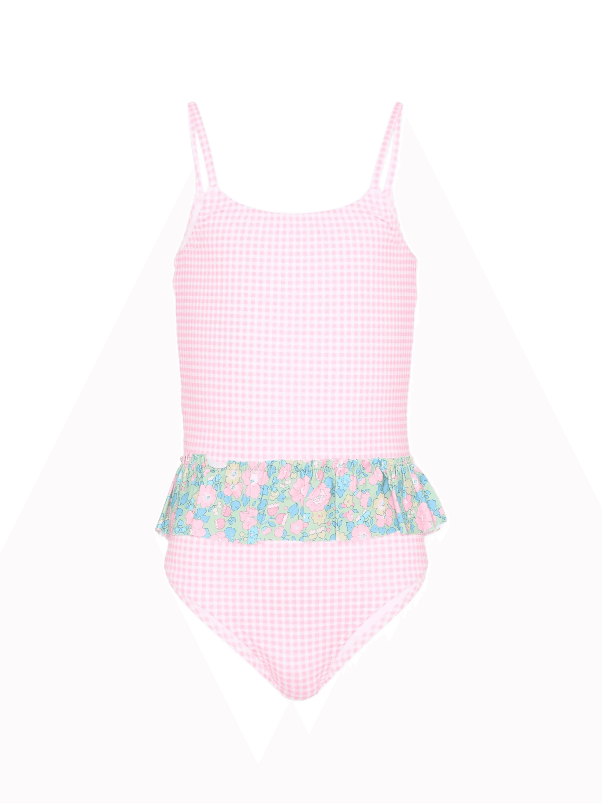 gingham floral swimsuit - Image 1