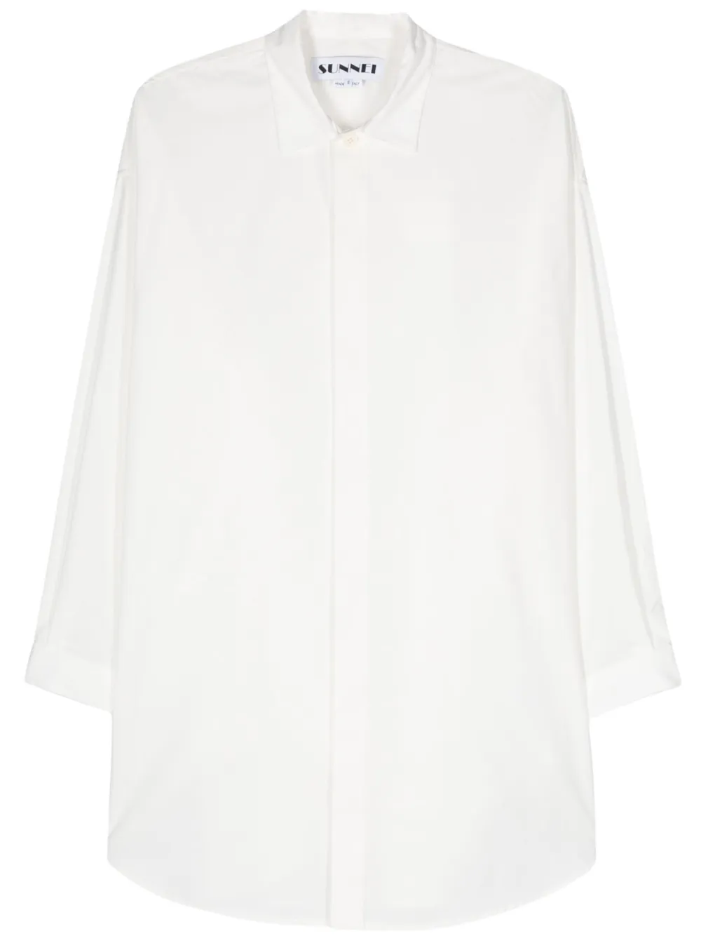 logo-tag poplin shirt - Image 1