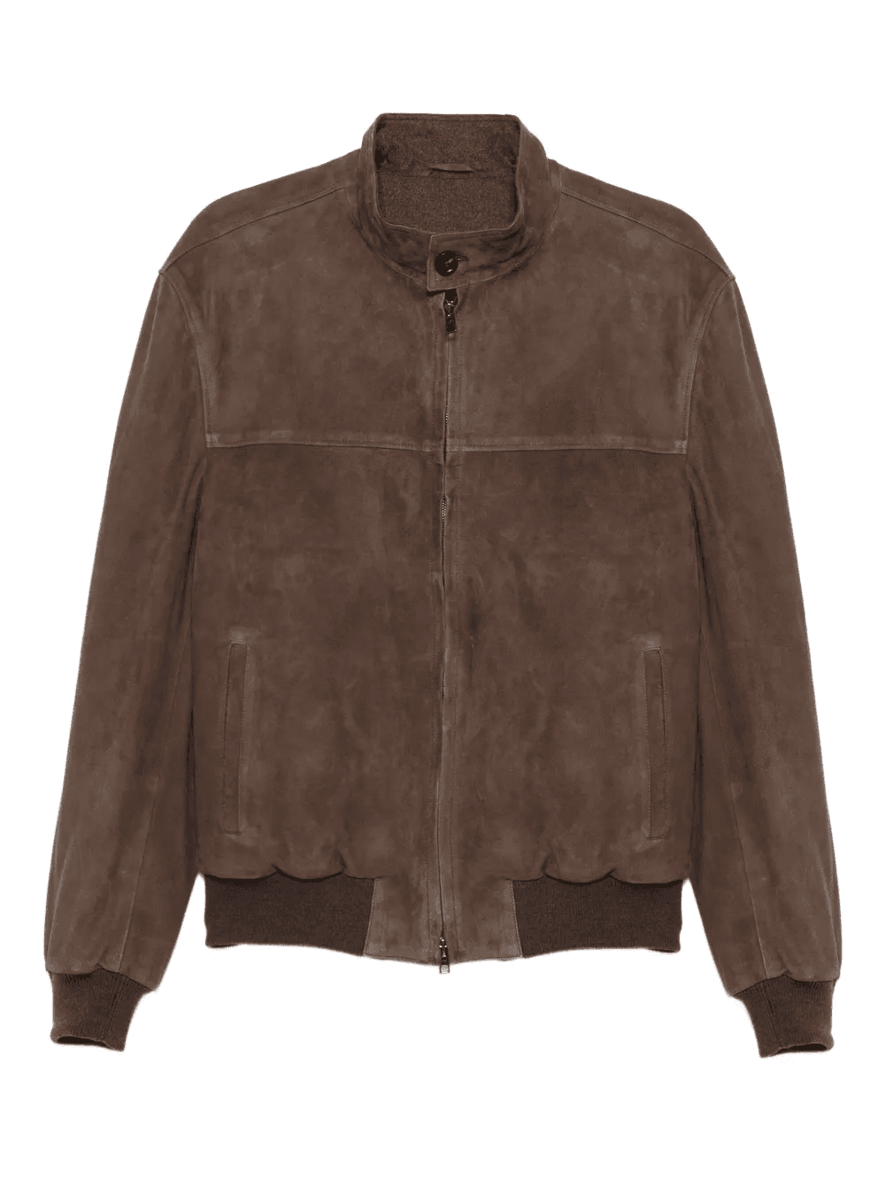 zip-up suede jacket - Image 1