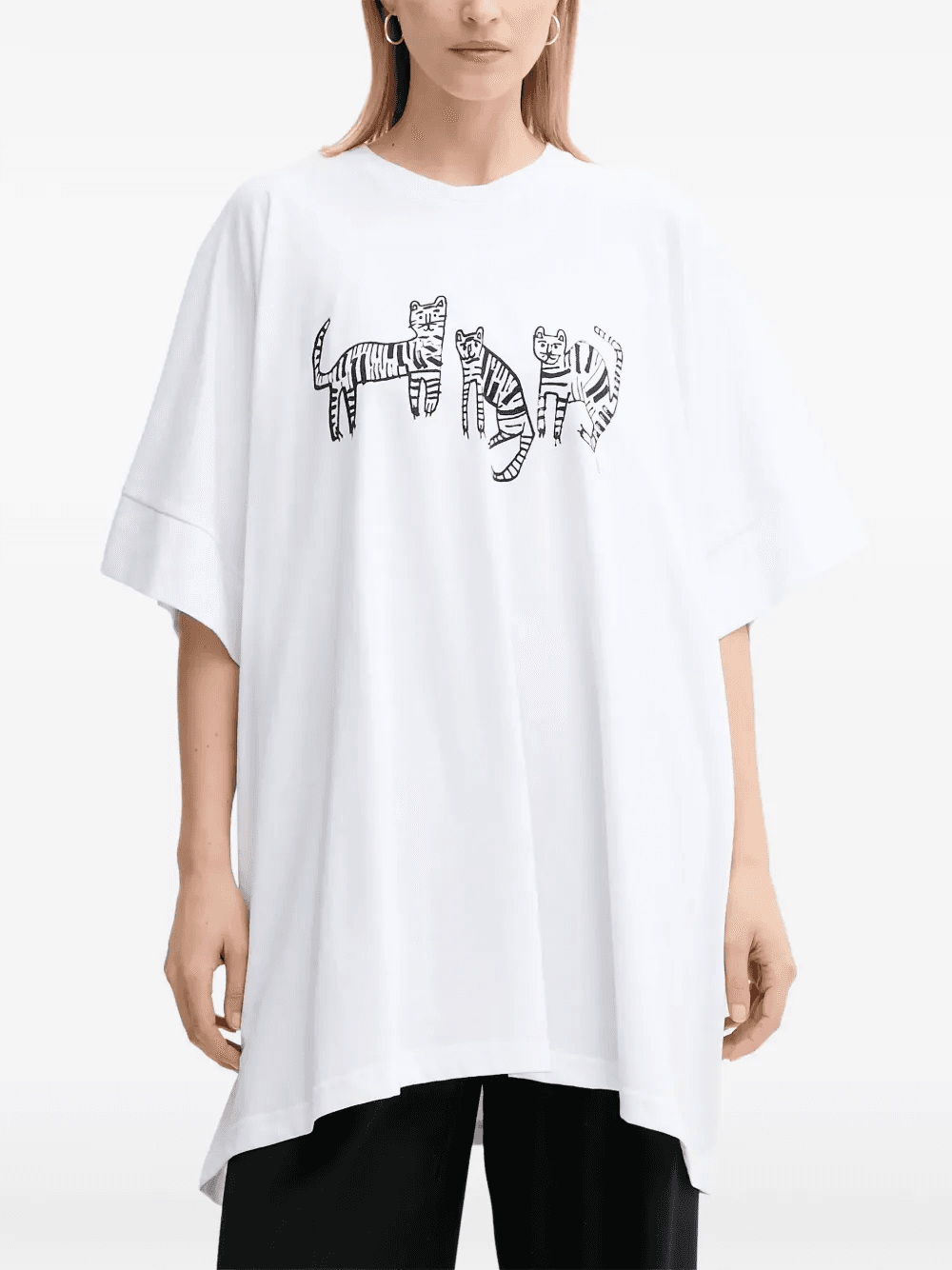 tiger-print T-shirt - Image 1
