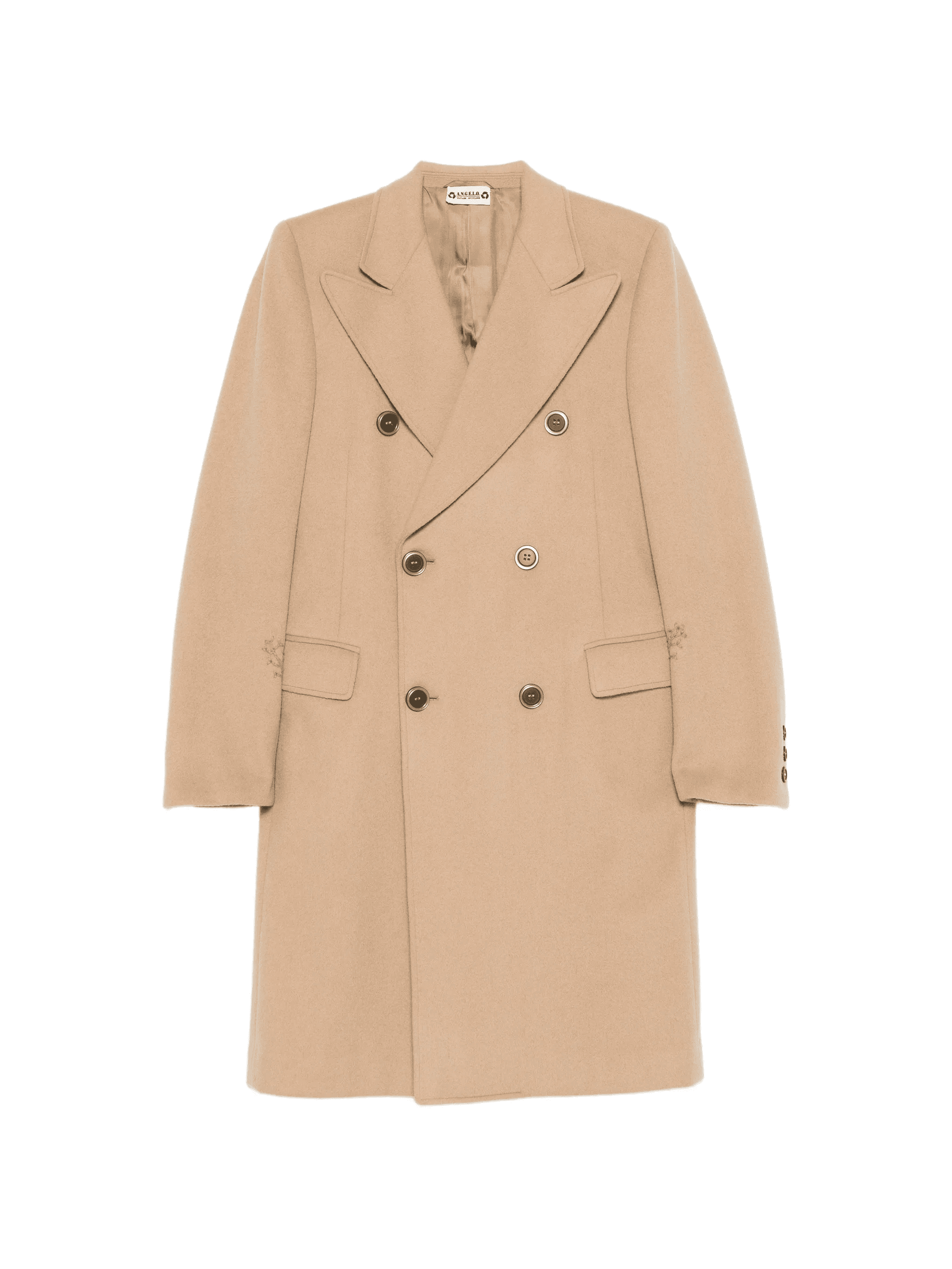 double-breasted wool coat - Image 1