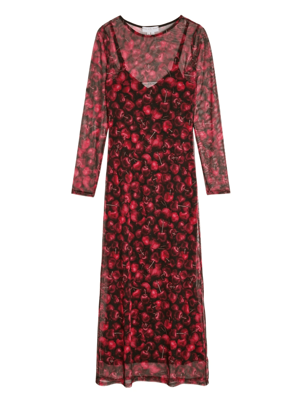 Soho cherry-print midi dress - Image 1