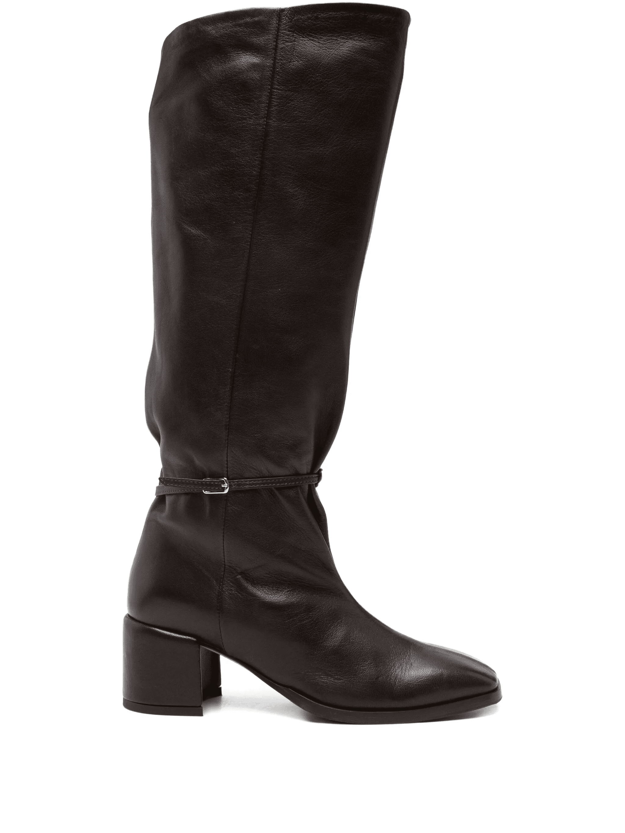 buckle-fastening leather boots - Image 1