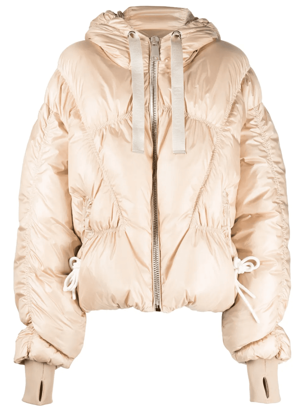 zip-up hooded puffer jacket - Image 1