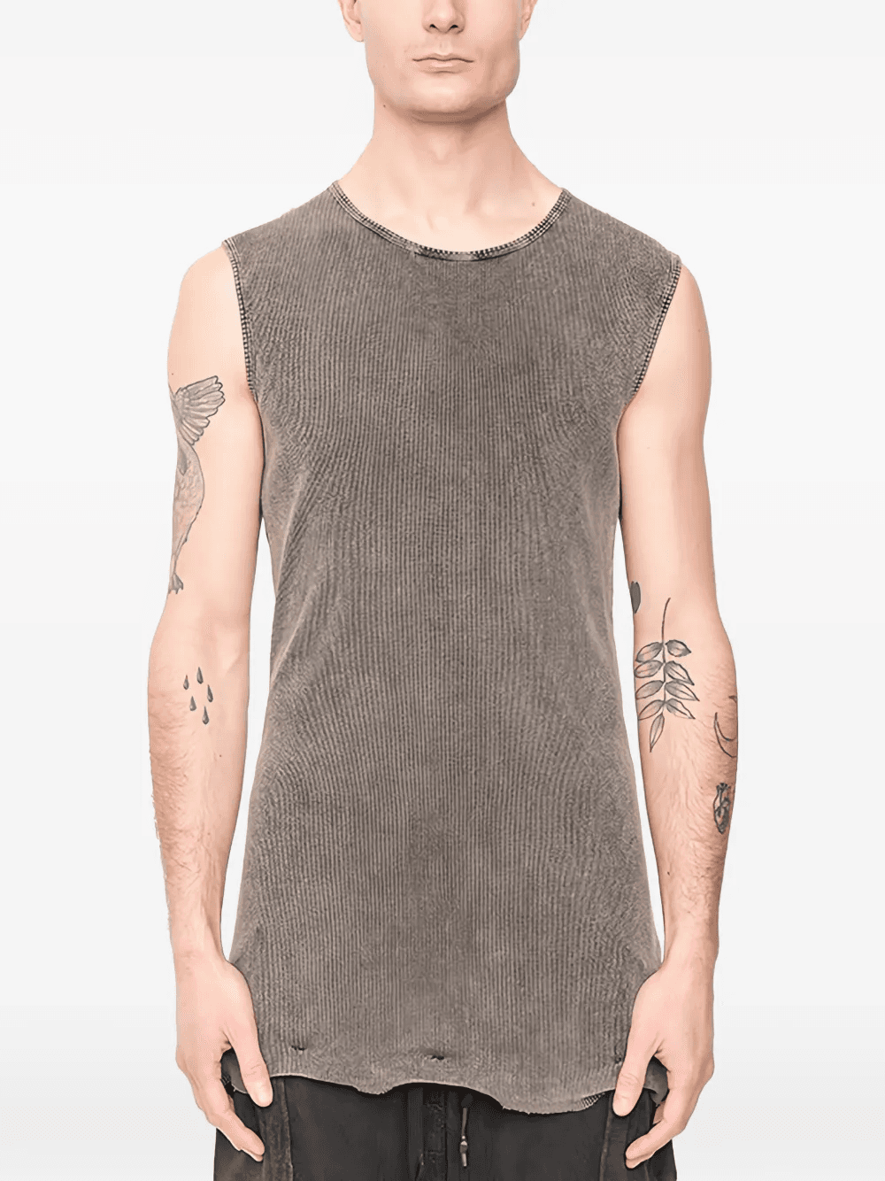knitted sleeveless T-shirt - Image 1