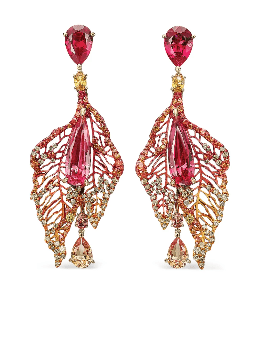 18kt gold vermeil Magma Atlantis drop earrings - Image 1