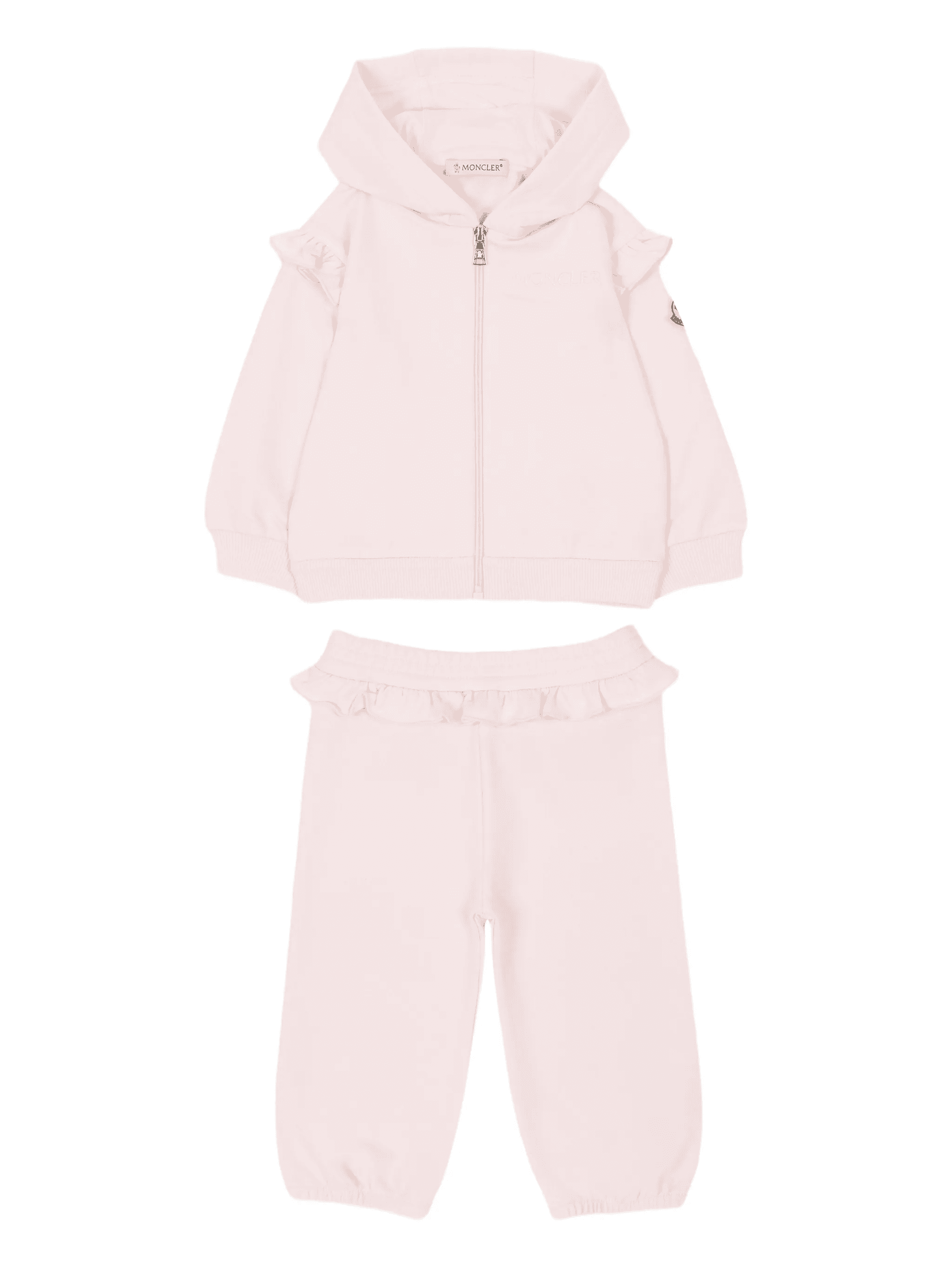 pink ruffled-detail - Image 1