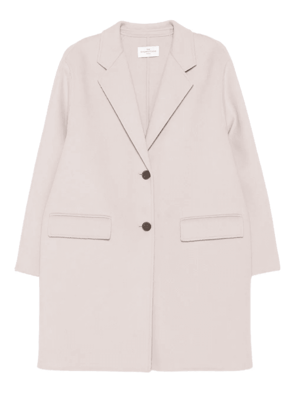 button-fastening patch-pocket coat - Image 1