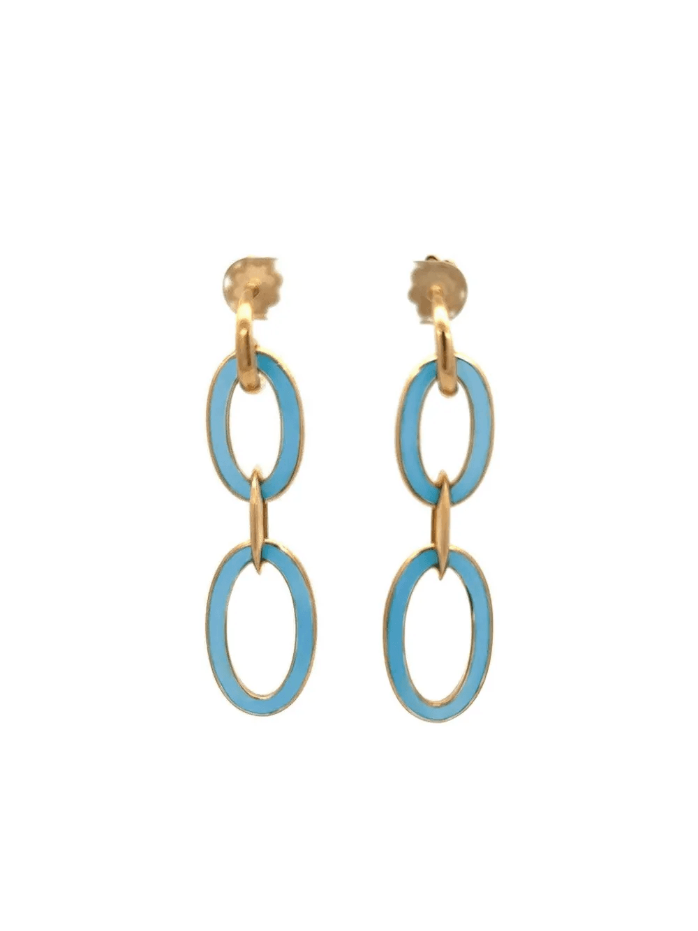 18K yellow gold Capri earrings - Image 1