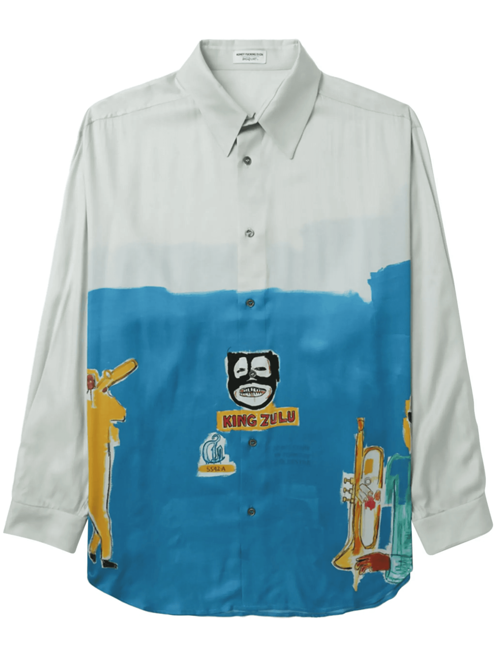 graphic-print long-sleeve shirt - Image 1