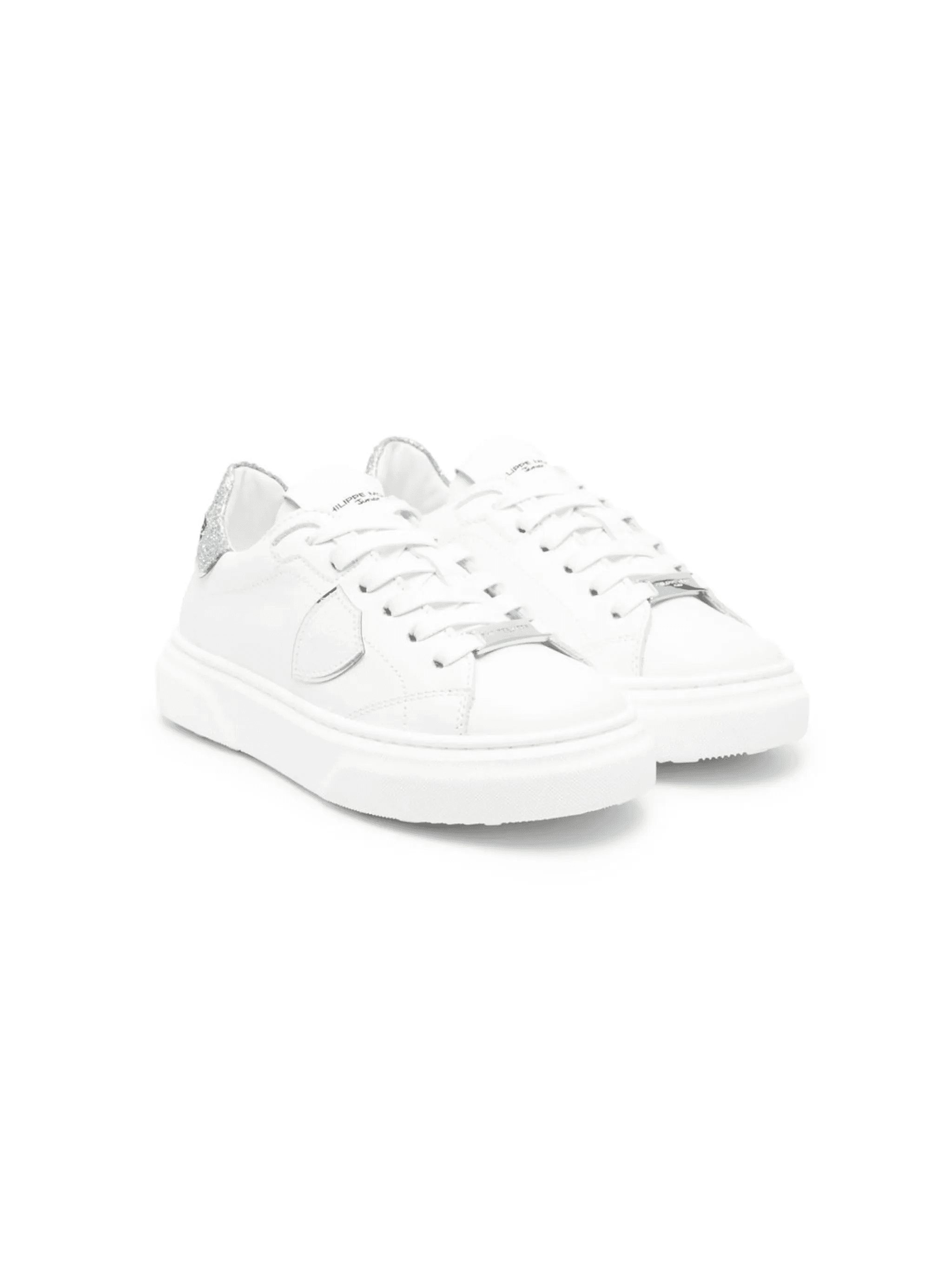 low-top leather sneakers - Image 1