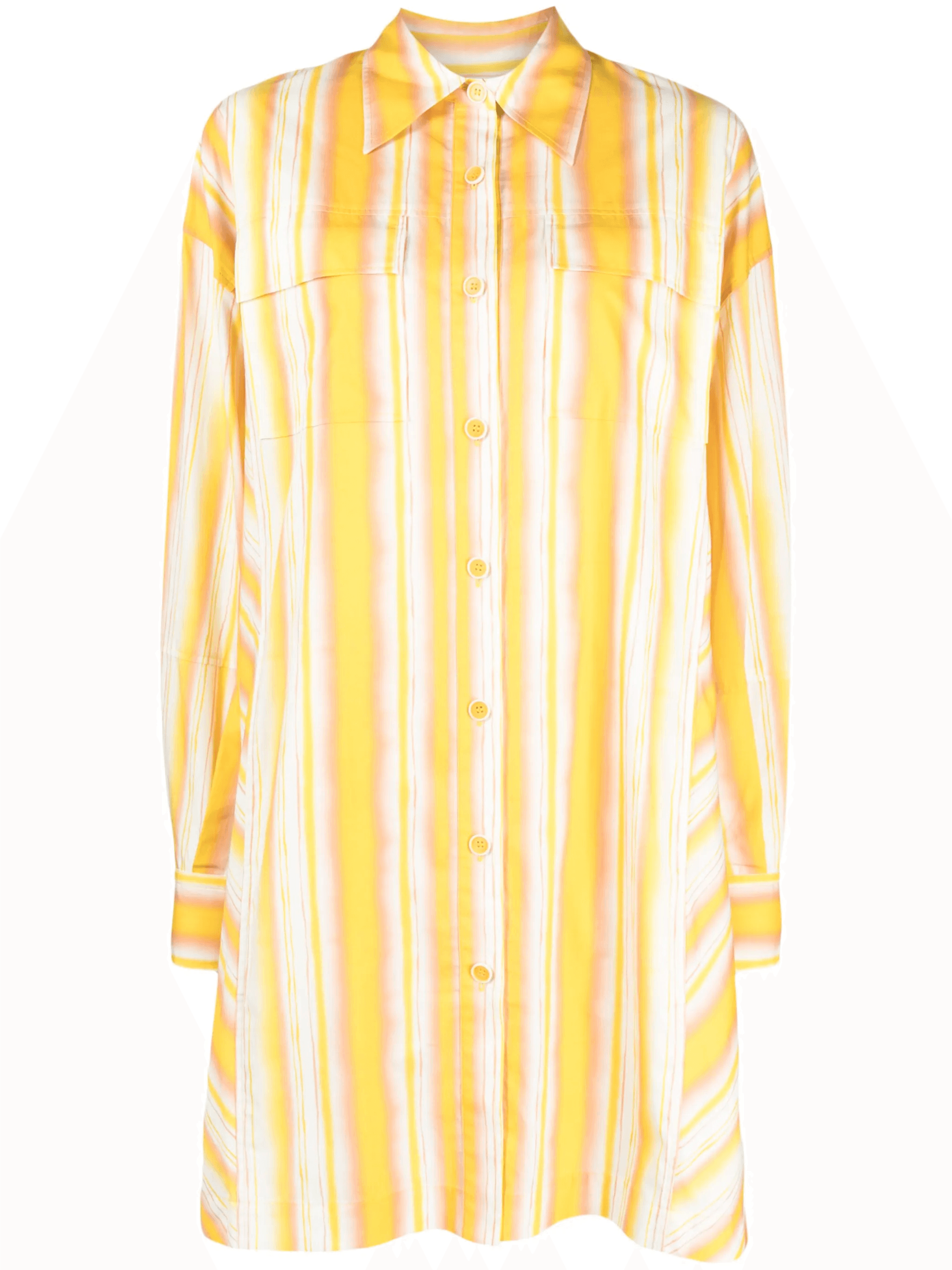 striped cotton shirt dress - Image 1