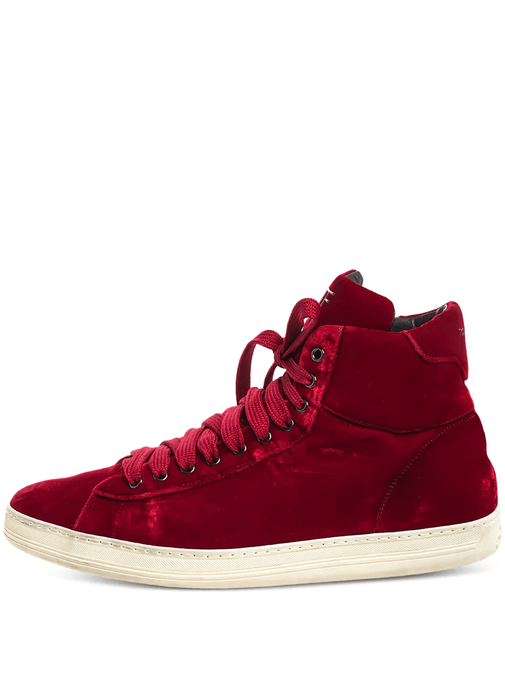 velvet high-top sneakers - Image 1