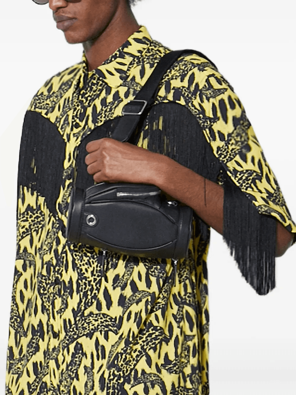 leopard-print fringe shirt - Image 1