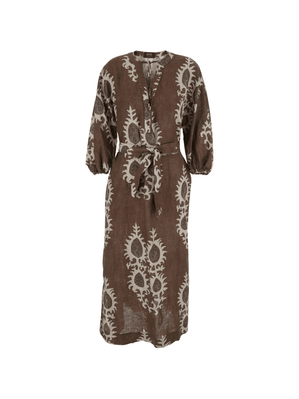 printed tie-waist maxi dress - Image 1