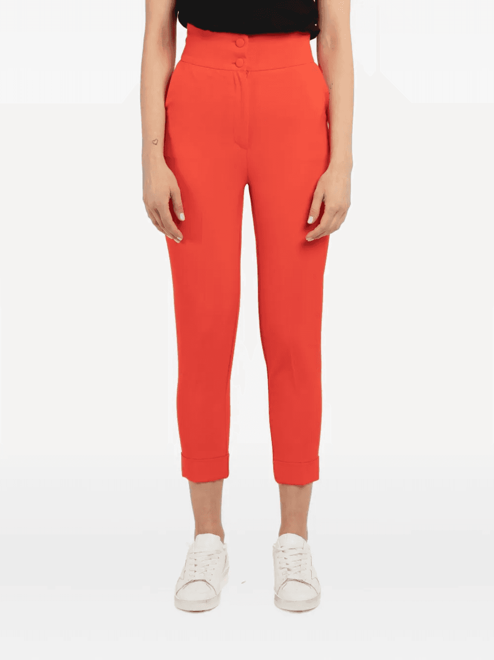 high-waist button trousers - Image 1