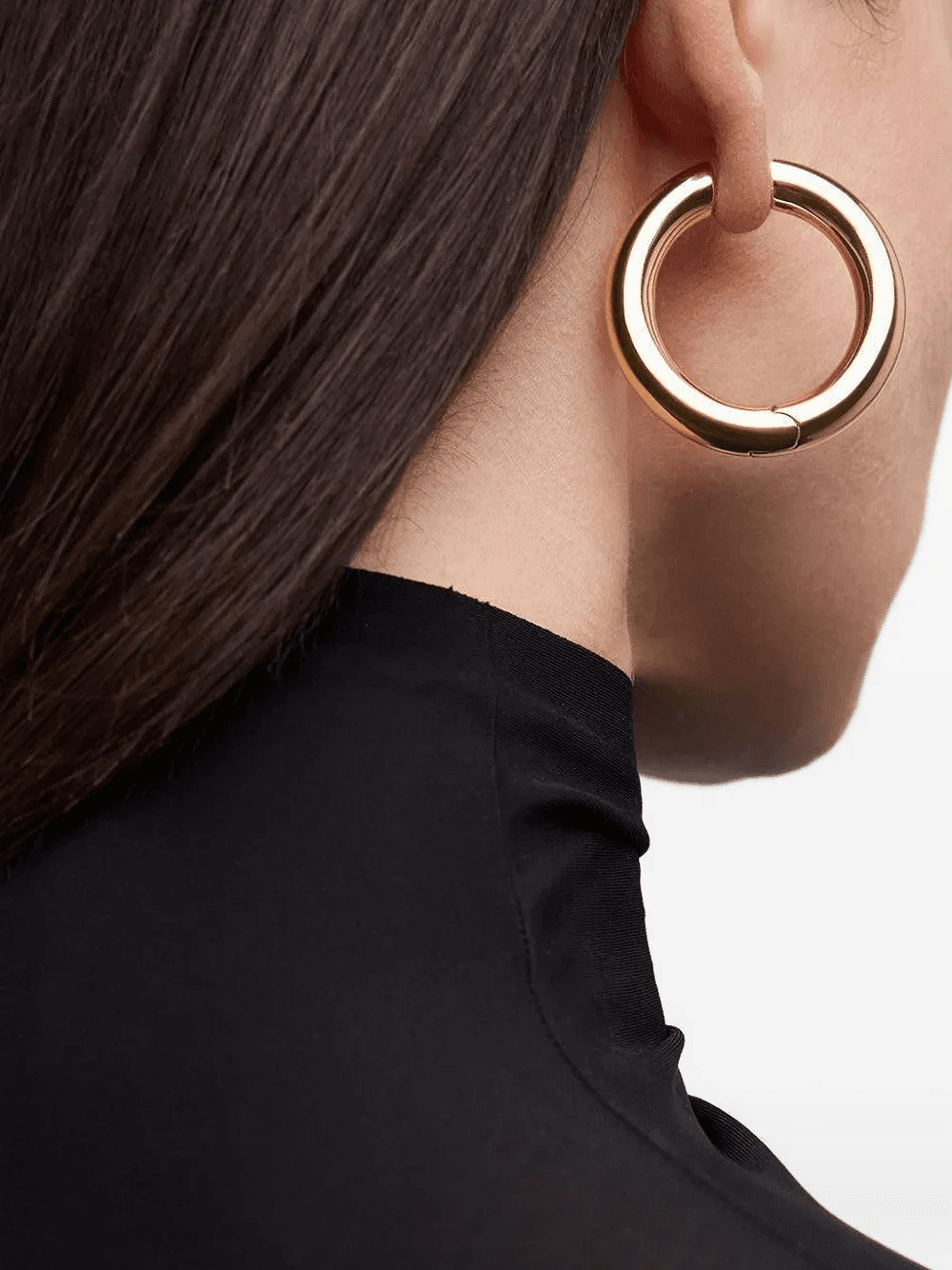 mini Samira hinged hoop earrings - Image 1