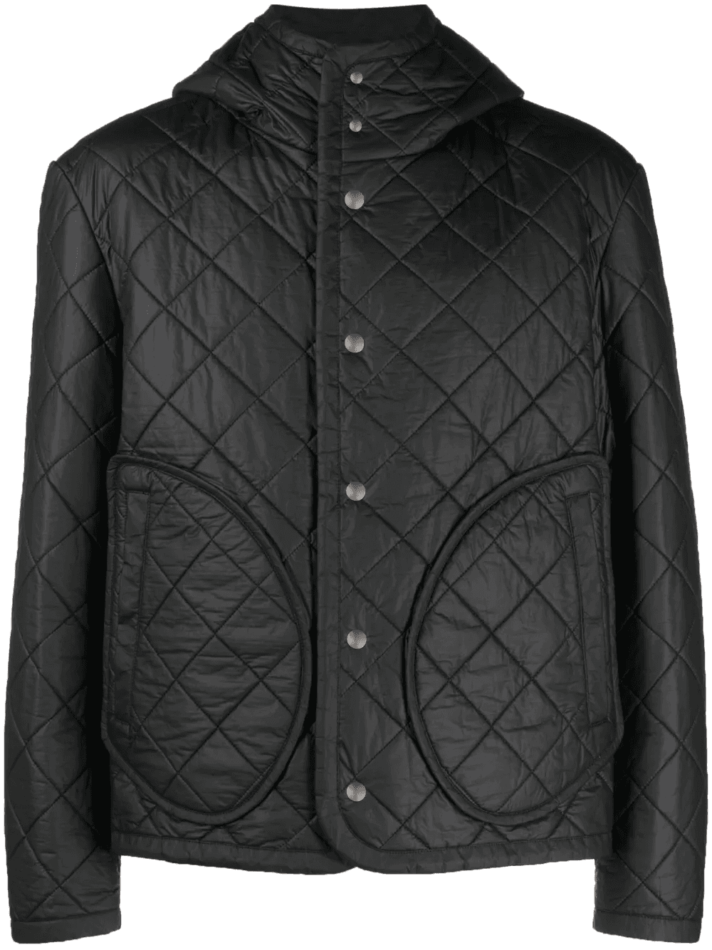 diamond-quilted hooded jacket - Image 1