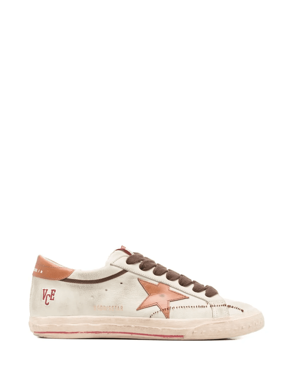 star-applique leather sneakers - Image 1