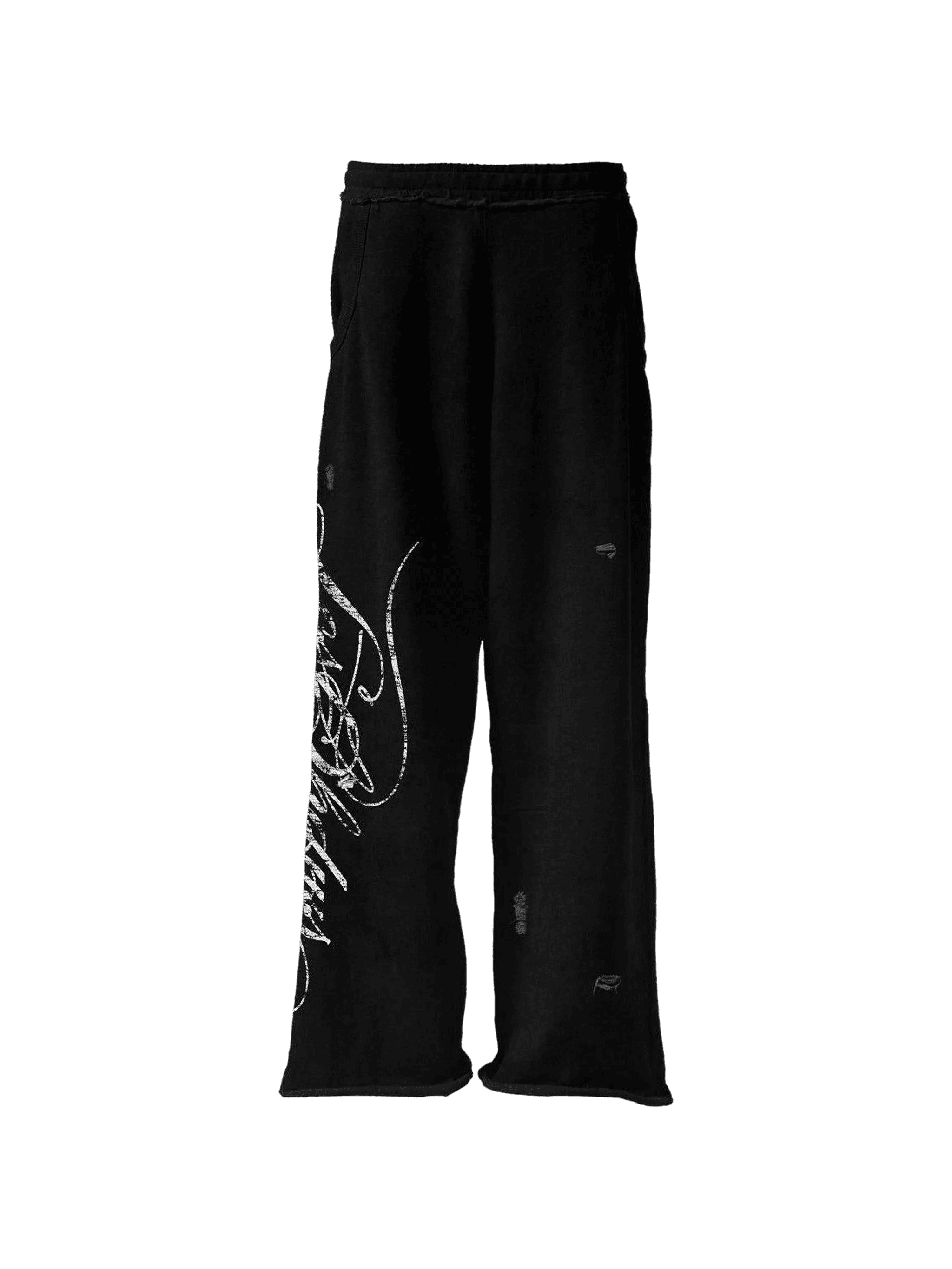 distressed track pants - Image 1
