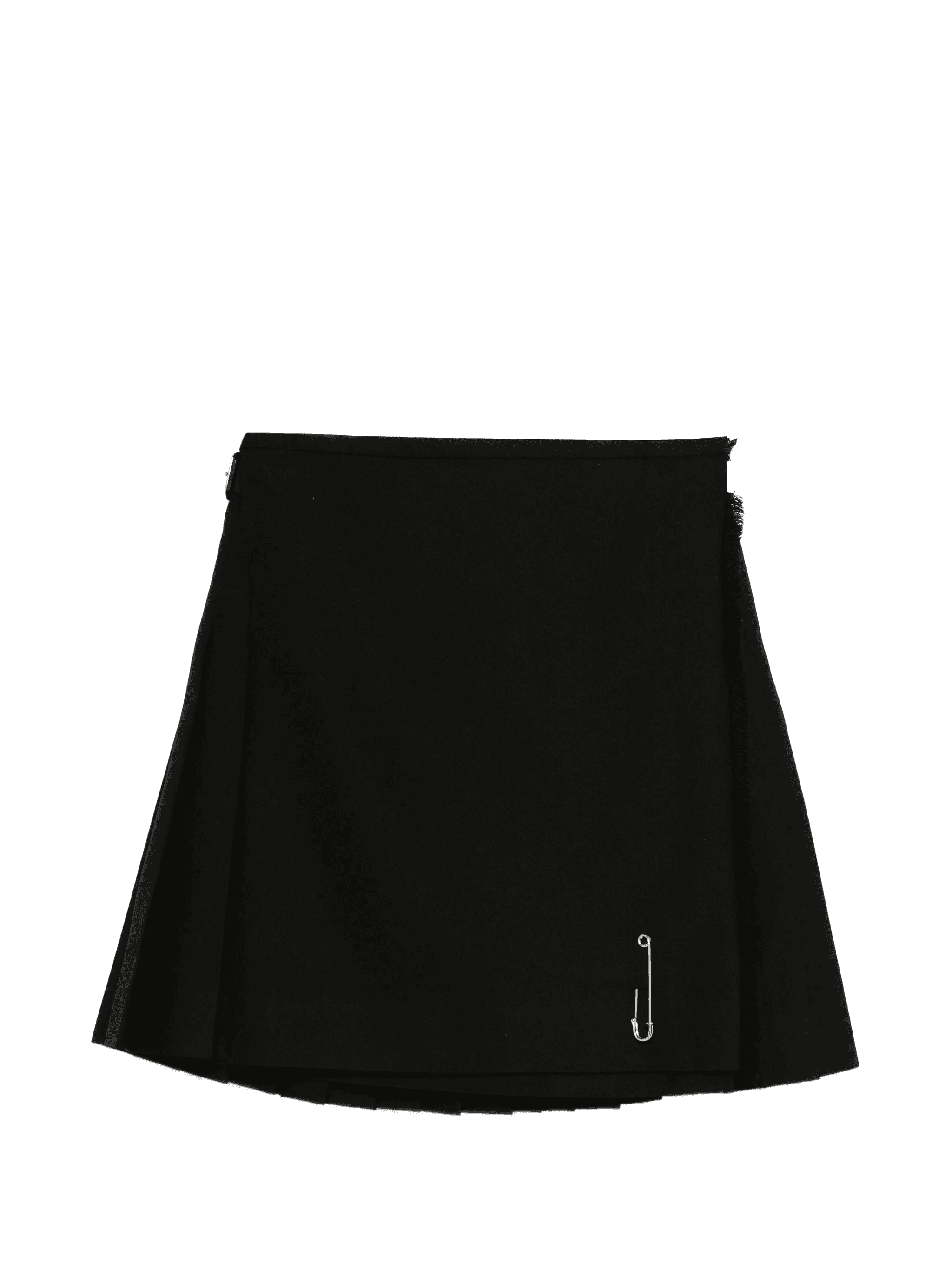 safety-pin pleated mini skirt - Image 1