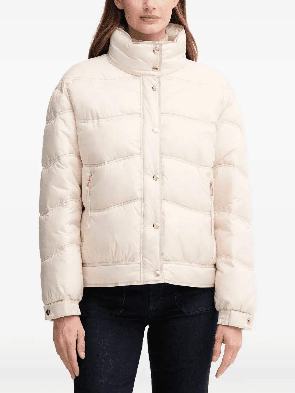 Orkida quilted funnel-neck jacket - Image 1