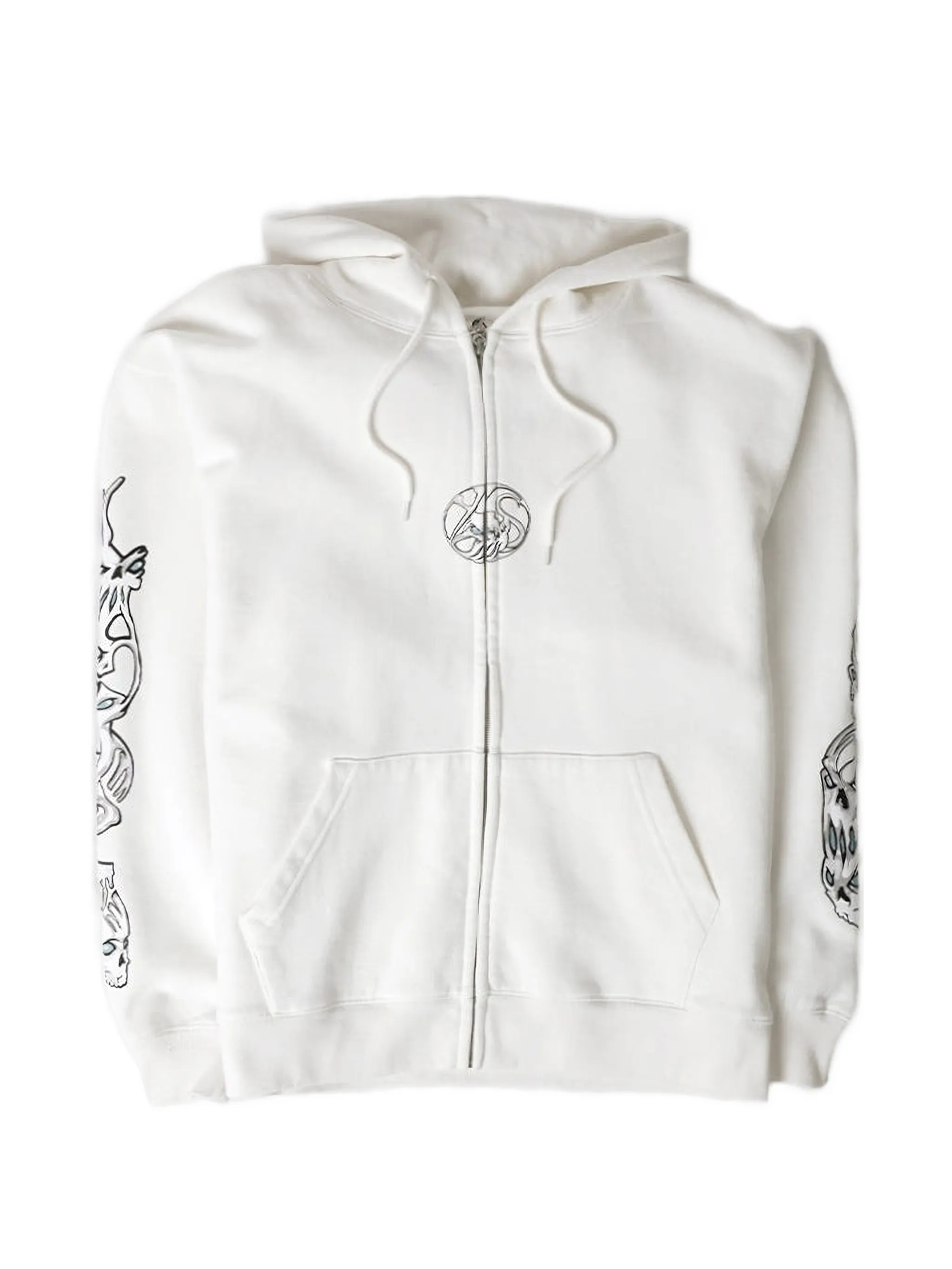 printed zip-up hoodie - Image 1