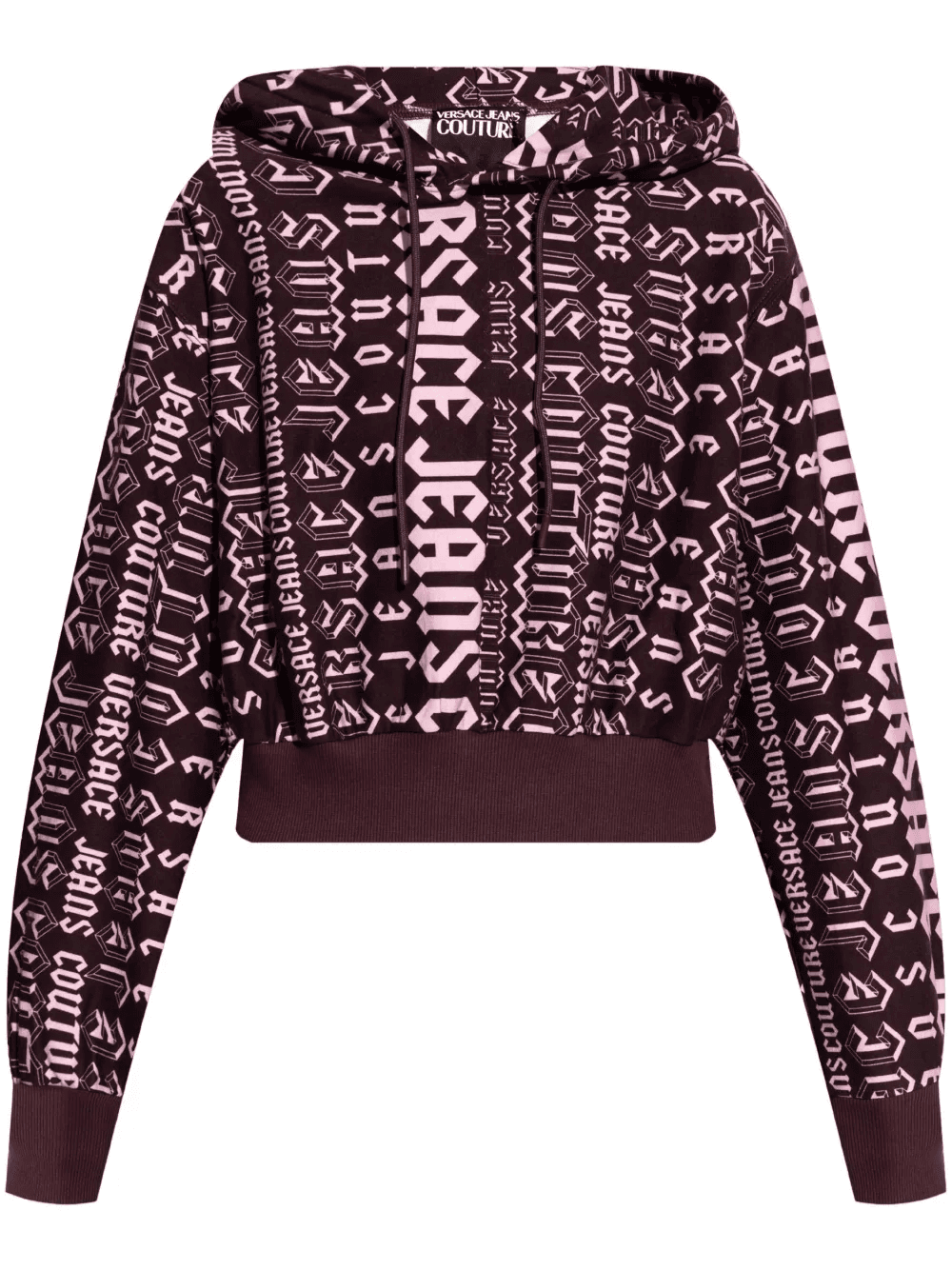 logo pattern hoodie sweatshirt - Image 1