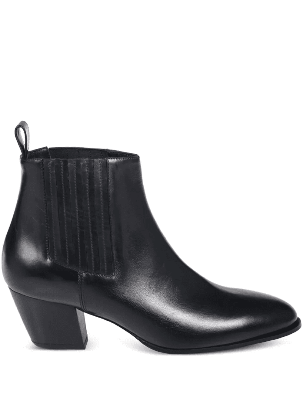 elastic-panel block-heel boots - Image 1
