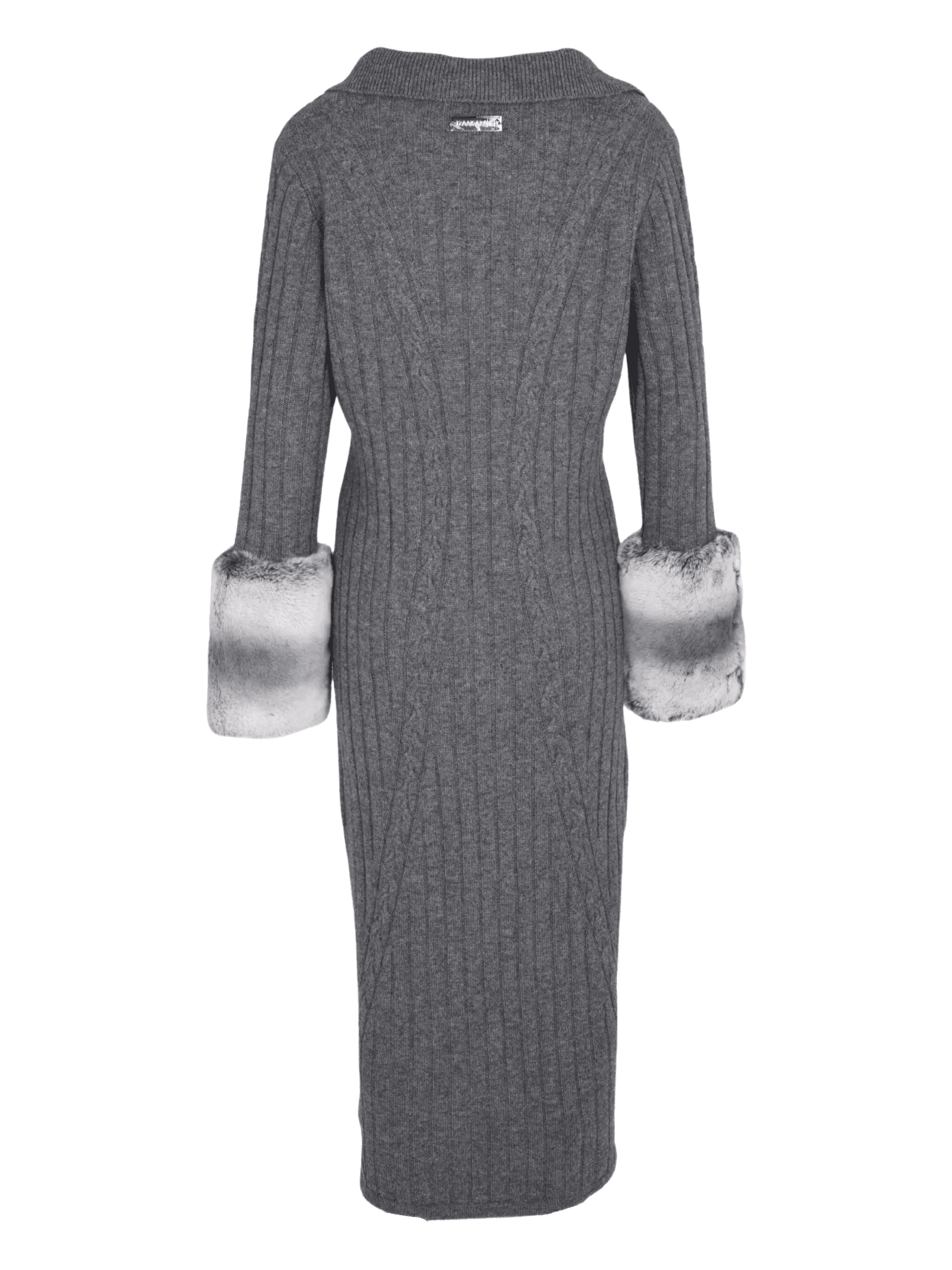 cable-knit midi dress - Image 1