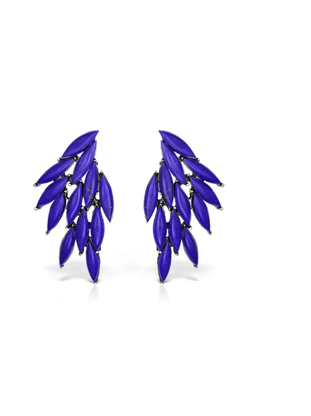 leaf drop earrings - Image 1