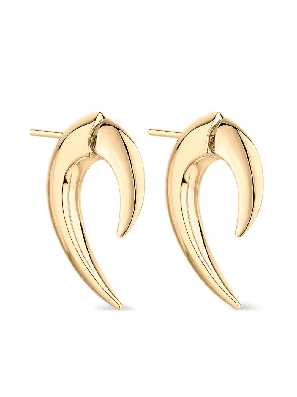 18K yellow gold vermeil Talon earrings - Image 1