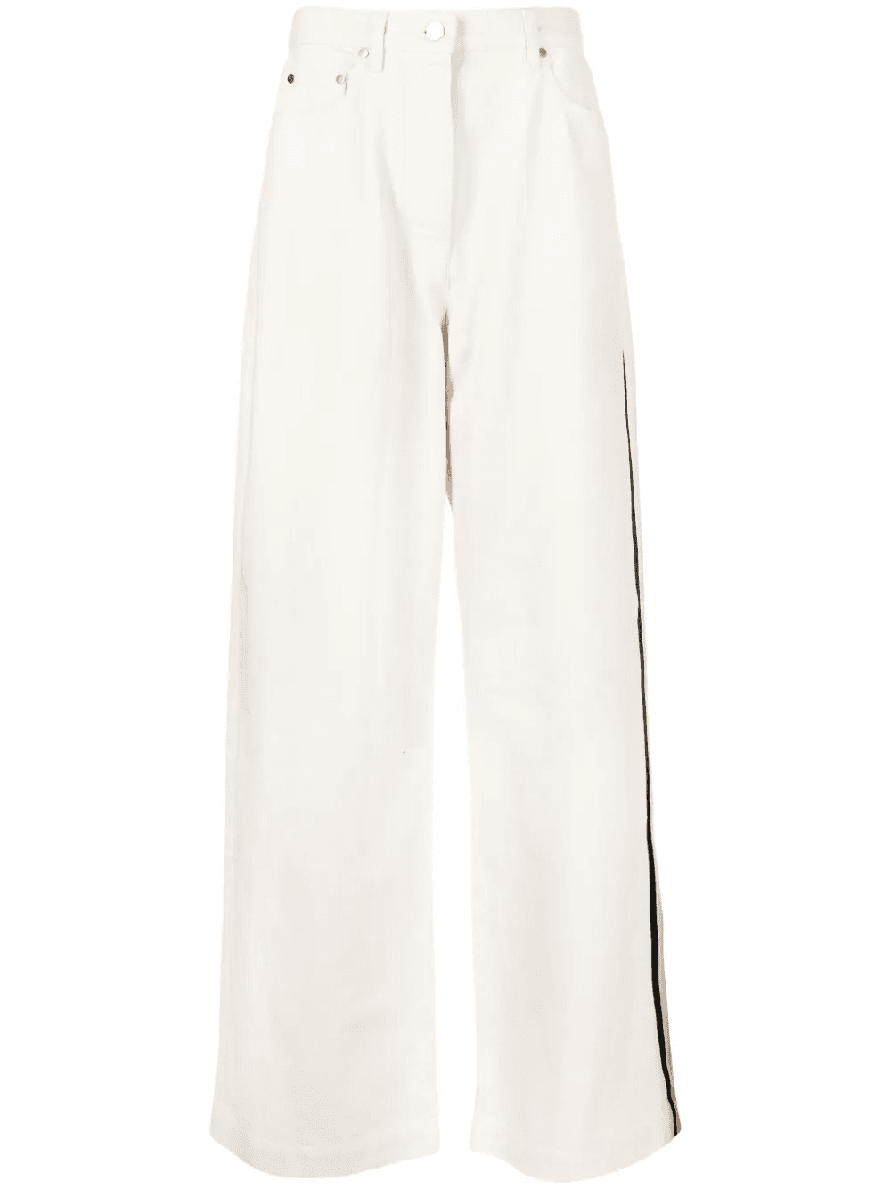high-rise wide-leg jeans - Image 1