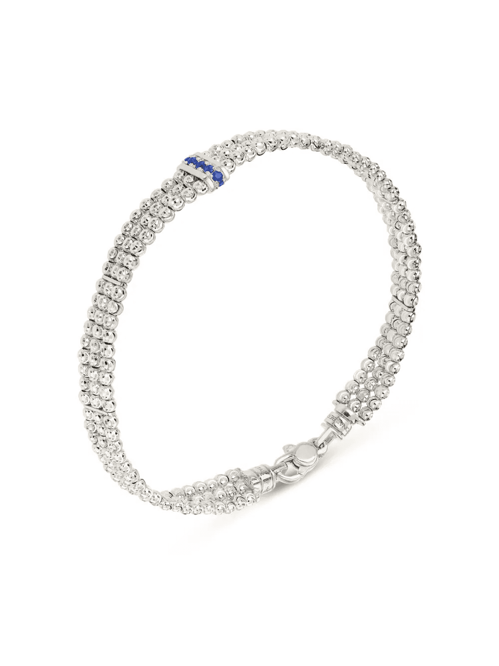18kt white gold Moon sapphire bracelet - Image 1